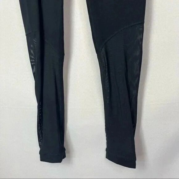 Prana Black Momento Aire Mesh Full Length Athletic Leggings S - Picture 5 of 6